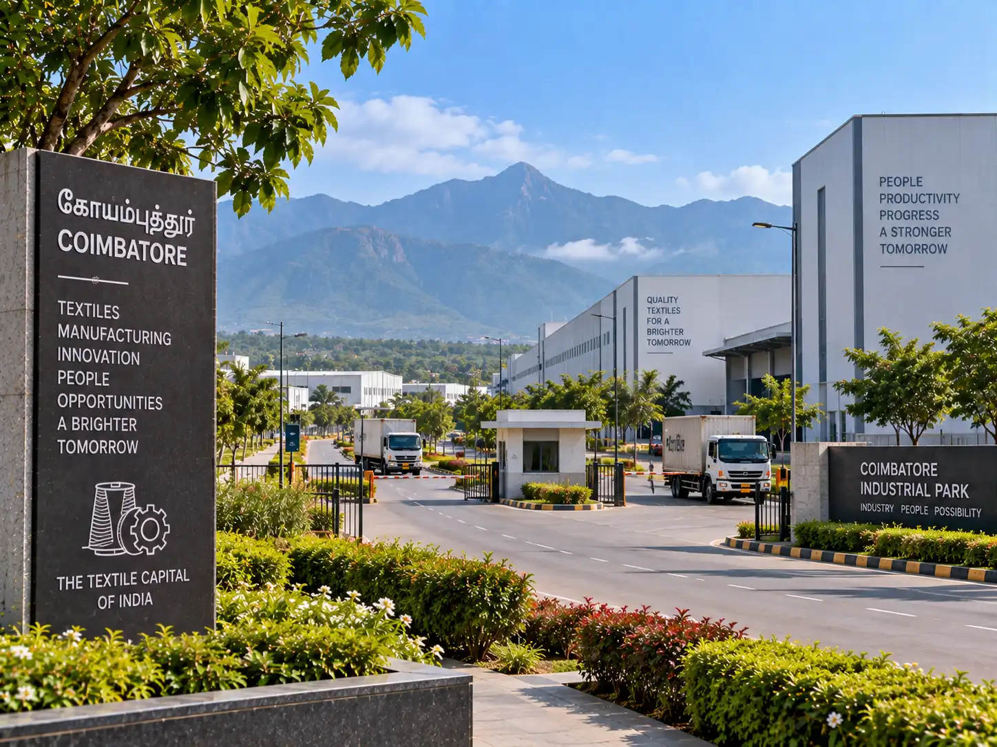 Industrial park at the foothills of the Nilgiris in Coimbatore