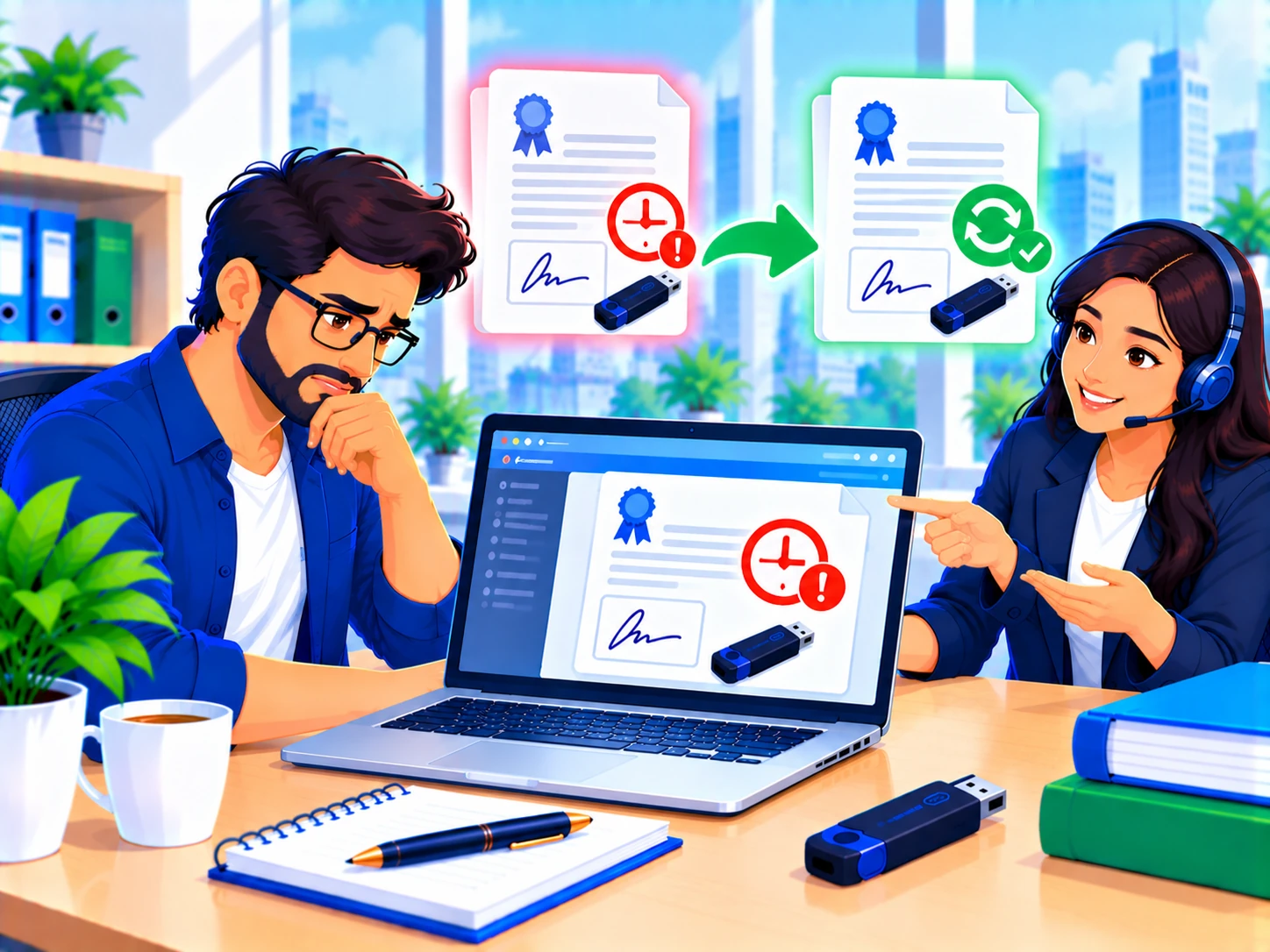 Renewing an expired Digital Signature Certificate