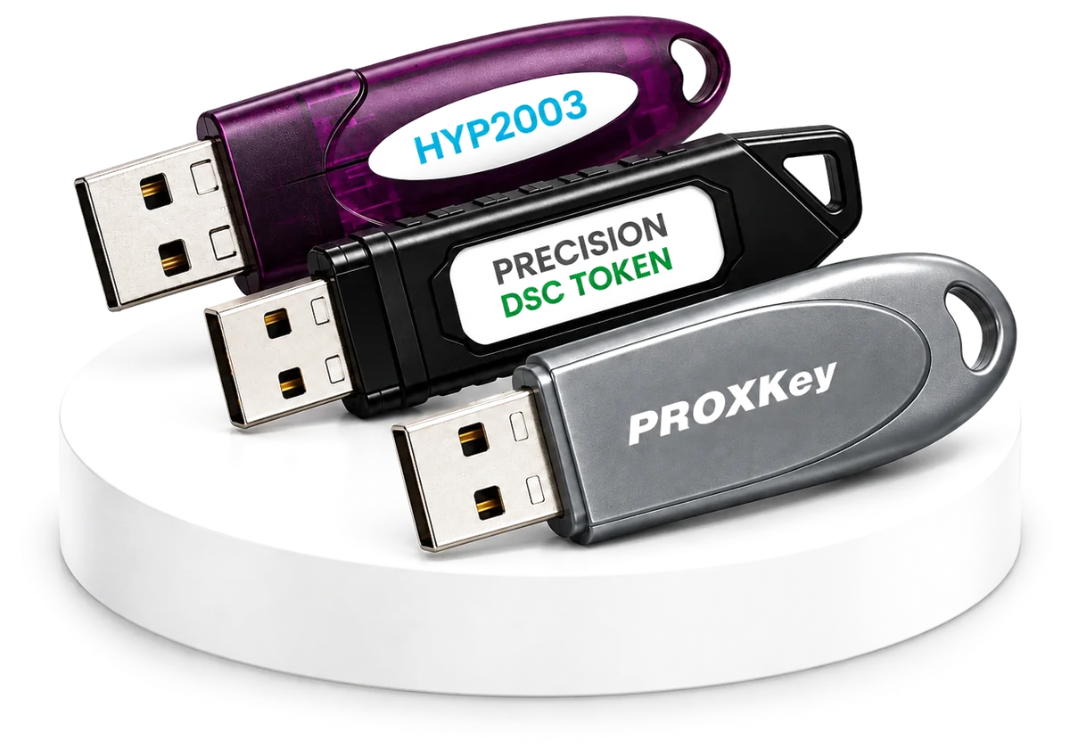 HyperSecu HYP2003, Precision InnaIT and WatchData ProxKey USB DSC tokens